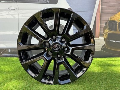 4x R18 Inch 6x139.7 Toyota Land Cruiser Style Black Gloss Wheels: Für Hi-Lux