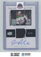 2021-22 UD The Cup Retro Exquisite Auto Patch Joe Pavelski /25 #ET-JP Dallas