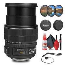 Canon EF-S 15-85mm f/3.5-5.6 IS USM Lens with Filter Kit  Cleaning Kit  More