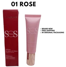 CLARINS SOS Primer Minimizes Signs of Fatigue Preps Moisturizes 01 ROSE