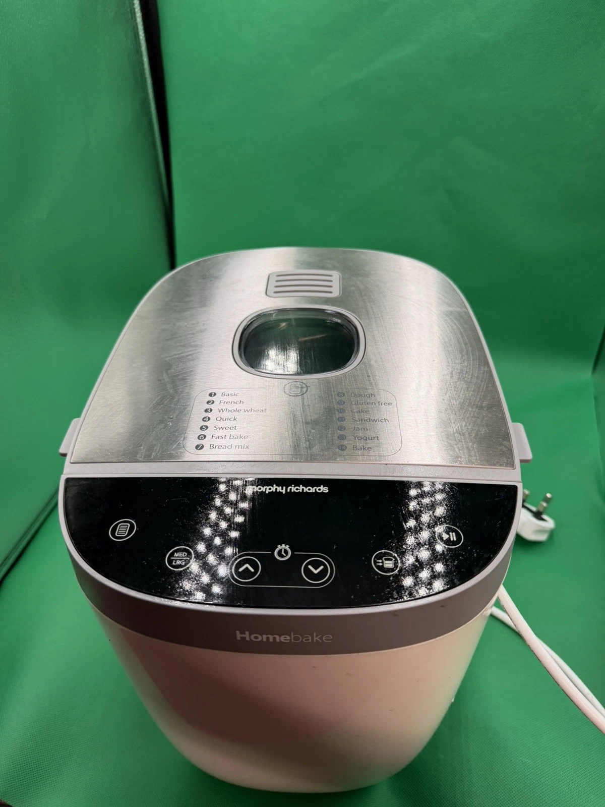 Morphy Richards 502001 Homebake Breadmaker White - Tested, Working