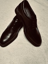 Rockport® Men's Florian Lace Dress Oxfords Black Leather Cushion 8.5  NWOB