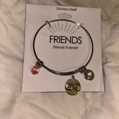 Friends Forever Silver Bangle Braclet