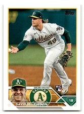 2023 Topps #276 David MacKinnon Oakland Athletics Rookie