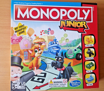 MONOPOLY JUNIOR MEIN ERSTES MONOPOLY BRETTSPIEL EDITION VON HASBRO KOMPLETTES HANDBUCH