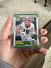 2024 Panini Score Brock Bowers '89 Rookie *ERROR CARD* - GOLD FOIL 