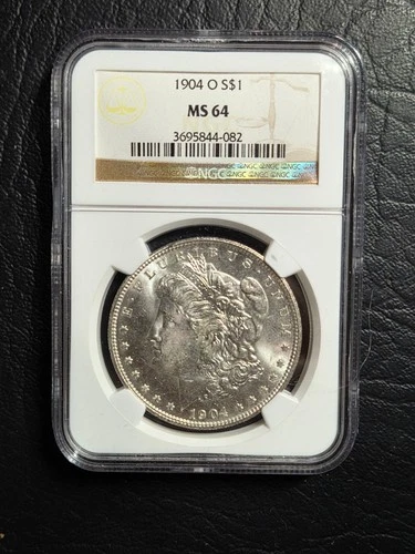 Beautiful 1904 O Morgan Silver Dollar NGC Graded MS 64