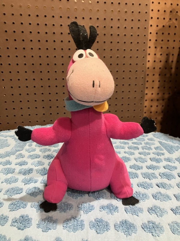 Vtg  Flintstones Dino The Dinosaur Plush Stuffed Animal Hanna Barbera