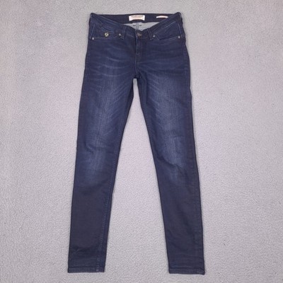 KUYICHI Haily Super Skinny Jeans Womens 30x31 Organic Cotton Dark Indigo Blue