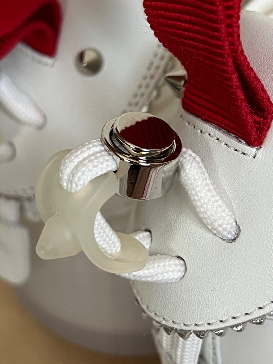 NIB Christian Louboutin Arpoador White Leather Drawstring Low Top Sneakers 43.5 NIB Christian Louboutin Calfskin Leather Arpoador Sneakers  main image 4