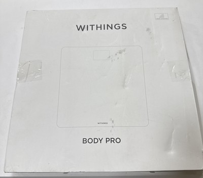 Withings Body Pro Smart Scale w/ Weight and Body Mass Index Indicators in White