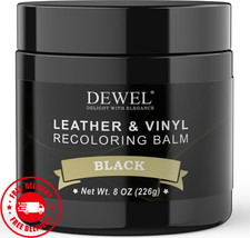 Leather Recoloring Balm, Black Leather Color Restorer for Scratched and Faded, L