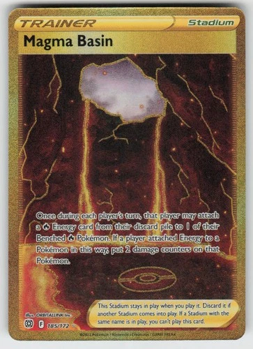 UR - 03 Holo Magma Basin (Secret) 185/172 Secret Rare SWSH09: Brilliant Stars