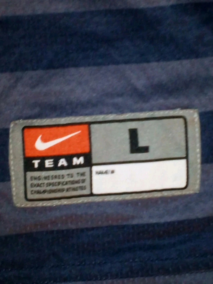 Футболка Georgetown Hoyas Nike командный выпуск официальная полоса синяя No55 большая  - Изображение 4 из 4