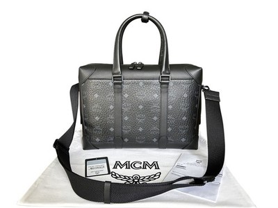 MCM Tragetasche Klassik Medium Tasche Notebooktasche Visetos black mit Rechnung