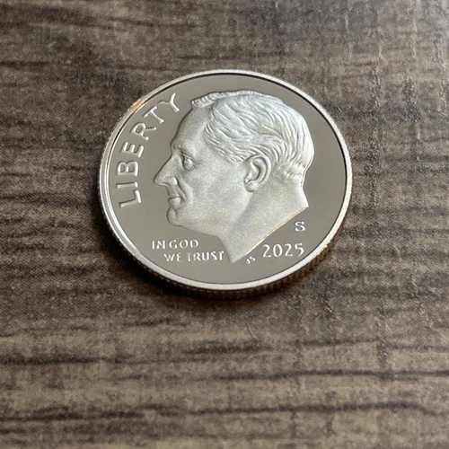 2025 S Silver Proof Roosevelt Dime 99.9% Silver Last Year For Roosevelt