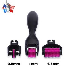 Derma Roller Kit For Face, Body, Beard, Hair, 0.5/1/MM Titanium Microneedle USA