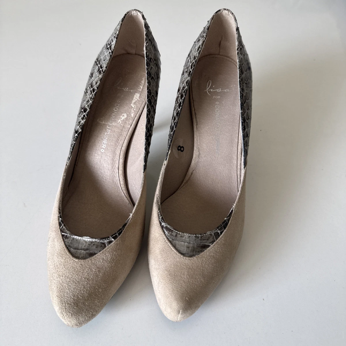Mules Donald J Pliner Ishi Bark - Taille 8 Medium, Marron, Talon Haut, Neuves