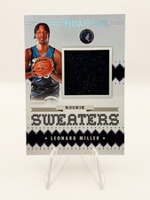 2023-24 Hoops Basketball, Leonard Miller, #RSW-LMI, Panini, Rookie Sweaters