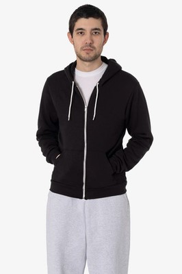 Los Angeles Apparel F97 Unisex Full-Zip Hoodie XL Black Brand New