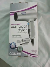 Conair 1875 Watt Mid-Size Hair Dryer, Powerful Drying and Styling