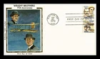 DR JIM STAMPS US COVER WRIGHT BROTHERS AIR MAIL FDC COMBO COLORANO SILK CACHET