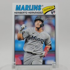 2026 Topps Heritage Heriberto Hernandez #323 RC Miami Marlins