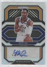 2020-21 Panini Prizm Penmanship Silver Prizm Miye Oni #PE-MON Auto 0j4n