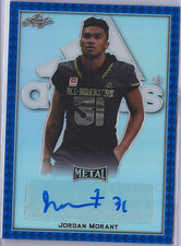 Jordan Morant - 1/1 - 2020 Leaf All American - Blue Adidas Auto