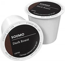 Solimo Dark Roast Coffee Pods Compatible with Keurig 2.0 K-Cup Brewers 100 Count