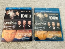 Martin Scorsese Triple Feature Goodfellas / Aviator / The Departed Blu-ray - NEW