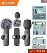 Crystal Clear Sound Wireless Microphone System for YouTube TikTok Influencers