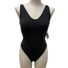 Good American Colorblock Criss Cross Bodysuit Womens 1 Small Going Out Festival