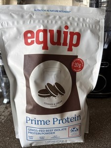 Equip Prime Protein Cookies&Cream 30 Serv Grass-Fed Beef Isolate Gut-Friendly