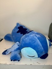 Disney Stitch Sleeping Large Blue Plush 20in