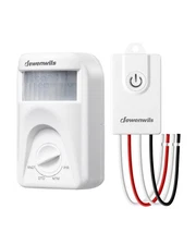 DEWENWILS Wireless Motion Sensor Light Switch,Dusk to Dawn & PIR Motion Sensor