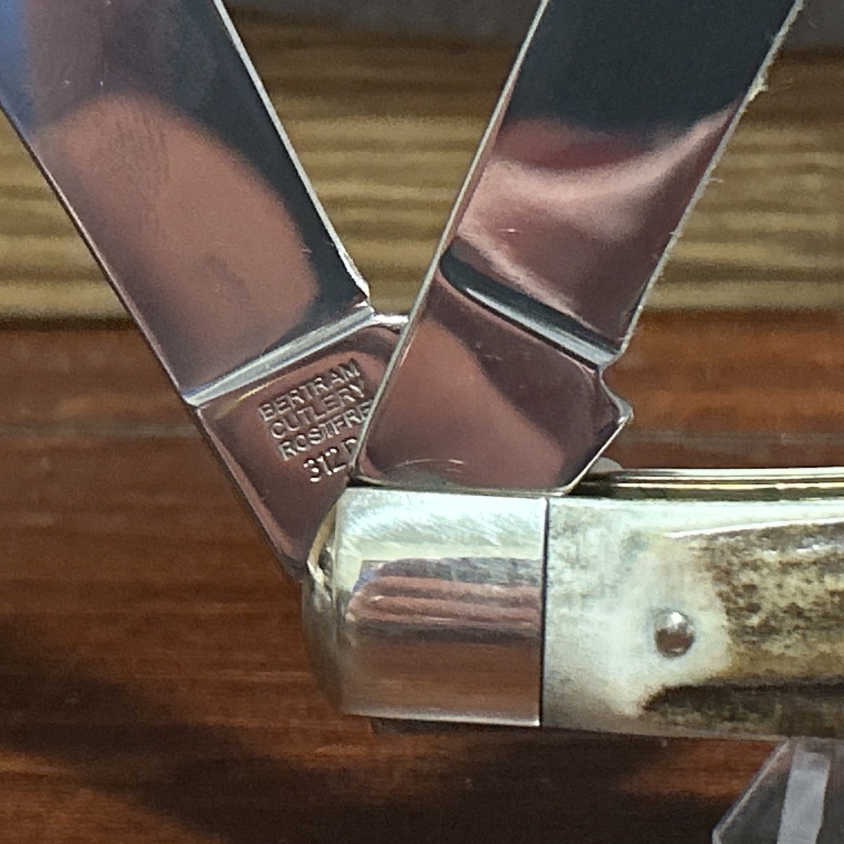 Hen And Rooster Solingen Germany Stag Trapper 312DS Pocket Knife
