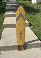 Railroad Semaphore Signal Wood 48&rdquo; Pointed Blade Train Sign