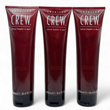 Lot of 3 American Crew Mens Firm Hold Styling Gel Non-Flaking Hair Gel 8.4 oz Ea