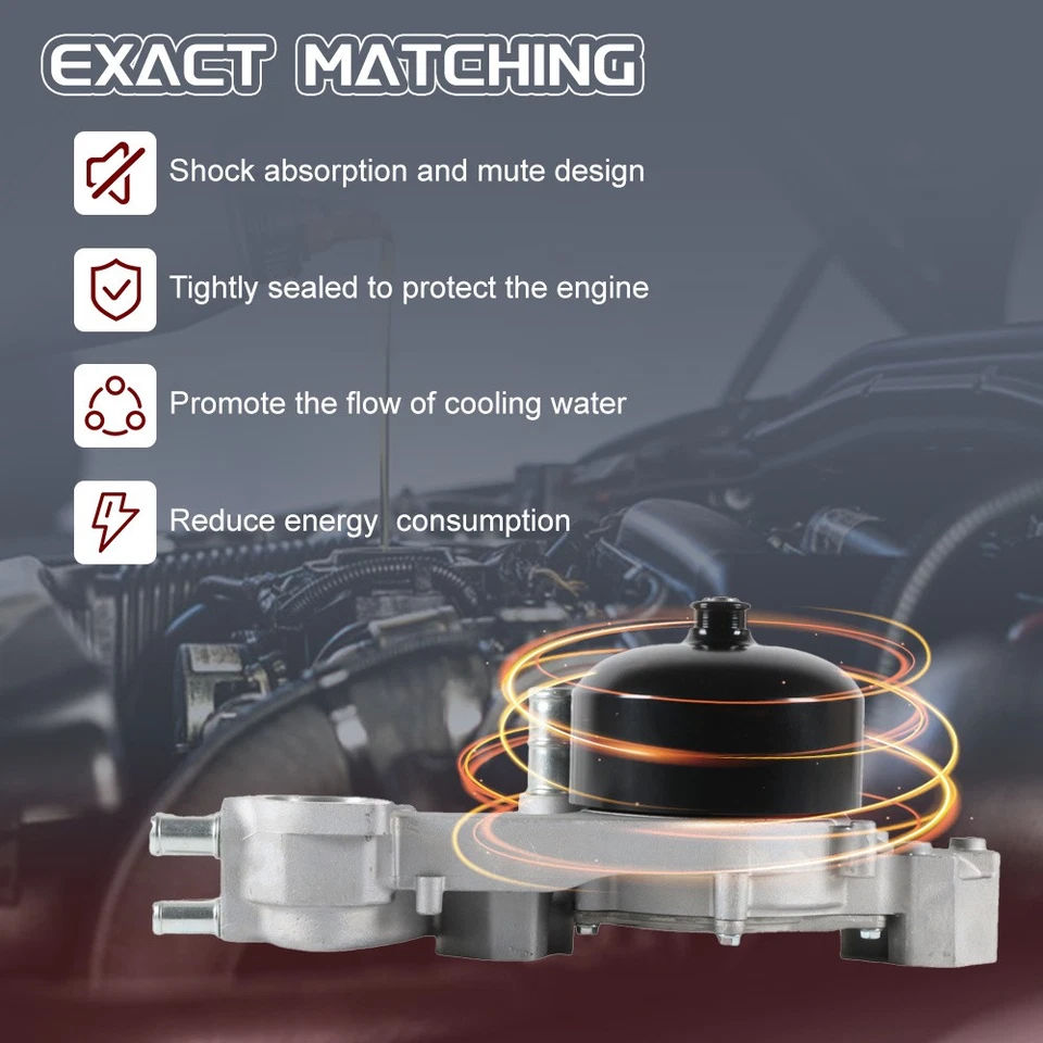 Water Pump For 1997-2004 Chevrolet Corvette Camaro Firebird 5.7L LS1 LS6 6.0L CA Foto 4 de 4