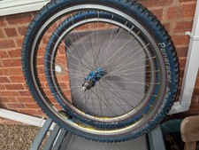 HOPE TI GLIDE MAVIC 217 SUP CD VINTAGE WHEELSET 26"MTB TYRES SKEWERS VGC