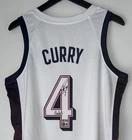 Stephen Curry "Gold" Signed Nike 2024 USA Olympics Jersey Warriors USASM BAS LOA