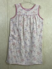 VTG Dreamcoats House Coat/ Nightgown Pink Floral Cottage Granny Core Size M