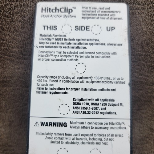 HITCHCLIP Permanent Residential Roof Anchor Construction Repair - Picture 4 of 6