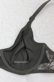 NWT LA PERLA 905891 "Shape Allure " Soft Cup Underwire Bra Dark Green 34B, Italy