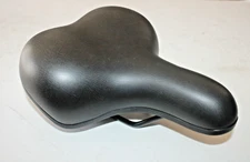 Justek Comfort Hybrid Bike Saddle 240/210mm Black 711g Cruiser Fast USA Shipper