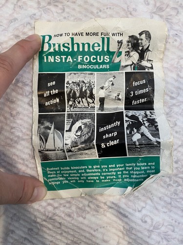 Binoculares vintage Bushnell Sportview 7 x 35 + estuche de cuero Insta Focus - Imagen 13 de 16