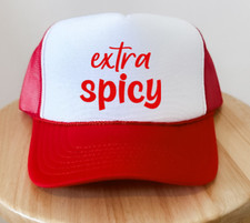Extra Spicy, Red, Men's and Women's Otto Brand Trucker Hat