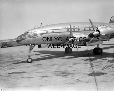PAN AMERICAN WORLD AIRWAYS CONSTELLATION CLIPPER AIRPLANE 8X10 PHOTO AVIATION