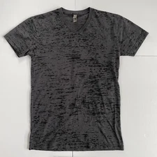 Next Level TShirt Mens Small Gray/black Short Sleeve USA Fabric